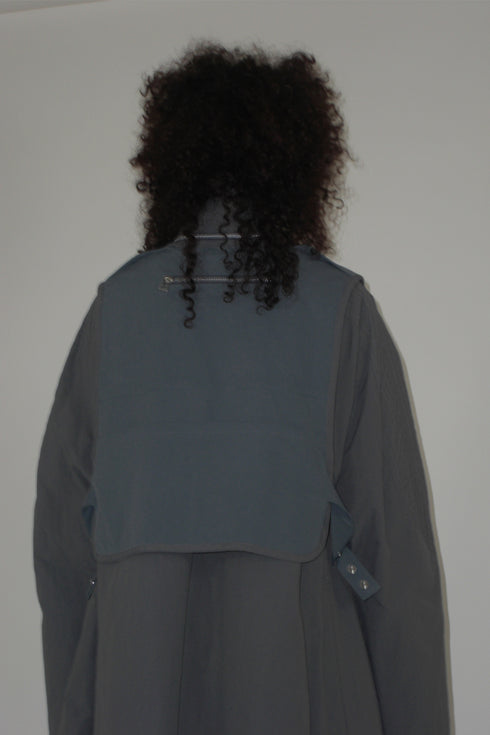 ECO GIL LONG COAT w/VEST -GRAY(BAMBOO CHARCOAL)- *Last1